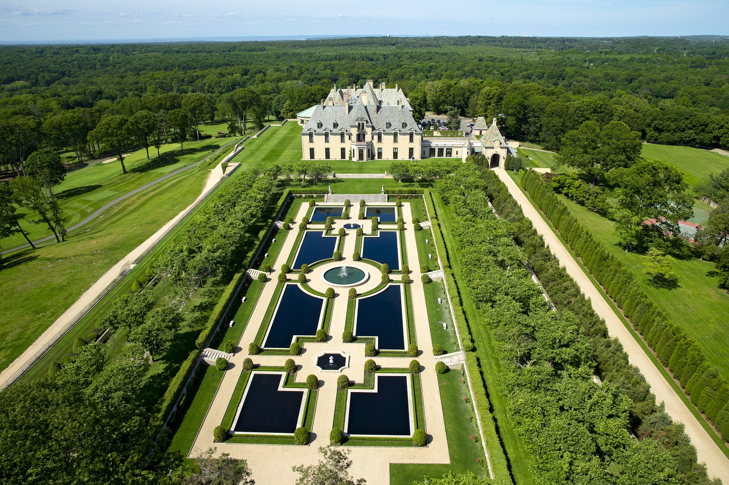 Oheka Castle aus der Luft